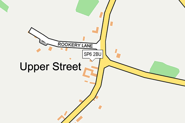SP6 2BU map - OS OpenMap – Local (Ordnance Survey) SP6 2BU map - OS OpenMap – Local (Ordnance Survey)