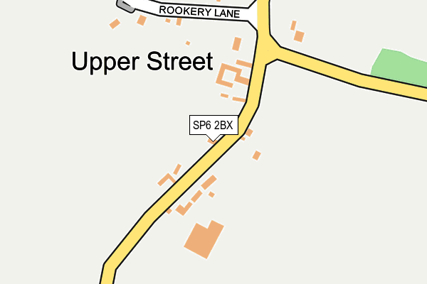 SP6 2BX map - OS OpenMap – Local (Ordnance Survey) SP6 2BX map - OS OpenMap – Local (Ordnance Survey)
