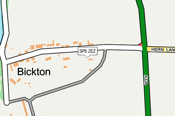 SP6 2EZ map - OS OpenMap – Local (Ordnance Survey) SP6 2EZ map - OS OpenMap – Local (Ordnance Survey)