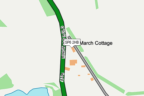 SP6 2HB map - OS OpenMap – Local (Ordnance Survey) SP6 2HB map - OS OpenMap – Local (Ordnance Survey)