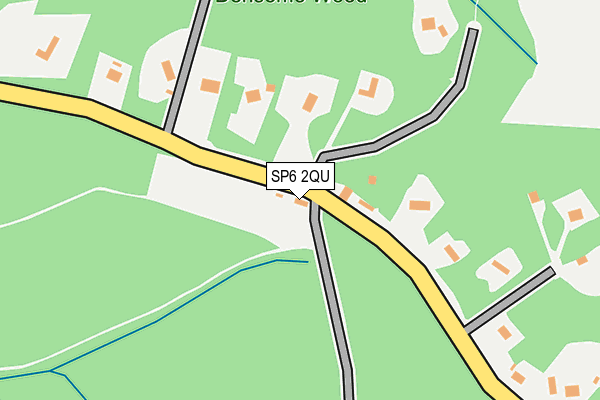 SP6 2QU map - OS OpenMap – Local (Ordnance Survey) SP6 2QU map - OS OpenMap – Local (Ordnance Survey)