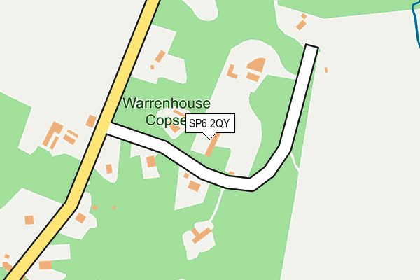 SP6 2QY map - OS OpenMap – Local (Ordnance Survey) SP6 2QY map - OS OpenMap – Local (Ordnance Survey)