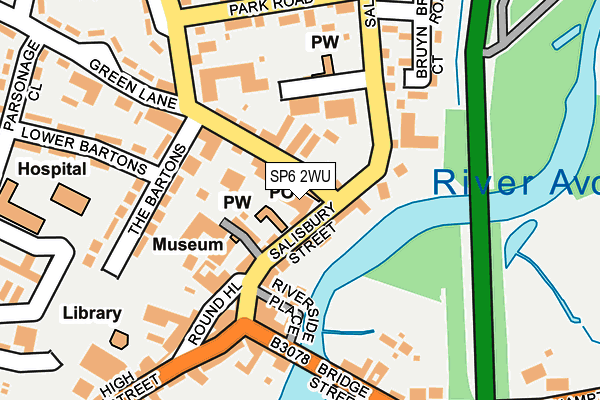 SP6 2WU map - OS OpenMap – Local (Ordnance Survey) SP6 2WU map - OS OpenMap – Local (Ordnance Survey)