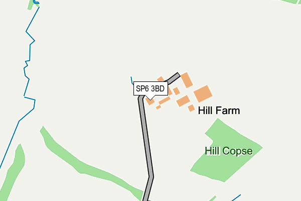 SP6 3BD map - OS OpenMap – Local (Ordnance Survey) SP6 3BD map - OS OpenMap – Local (Ordnance Survey)