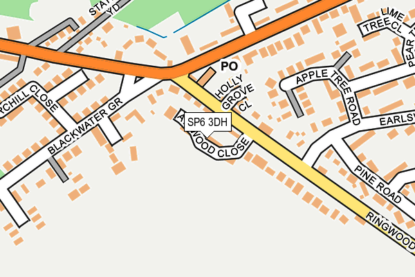 SP6 3DH map - OS OpenMap – Local (Ordnance Survey) SP6 3DH map - OS OpenMap – Local (Ordnance Survey)