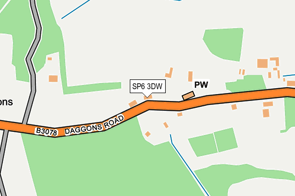 SP6 3DW map - OS OpenMap – Local (Ordnance Survey) SP6 3DW map - OS OpenMap – Local (Ordnance Survey)