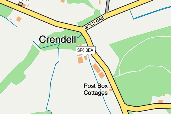 SP6 3EA map - OS OpenMap – Local (Ordnance Survey) SP6 3EA map - OS OpenMap – Local (Ordnance Survey)