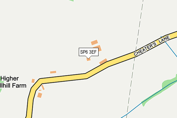 SP6 3EF map - OS OpenMap – Local (Ordnance Survey) SP6 3EF map - OS OpenMap – Local (Ordnance Survey)
