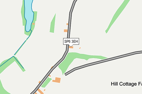 SP6 3EH map - OS OpenMap – Local (Ordnance Survey) SP6 3EH map - OS OpenMap – Local (Ordnance Survey)