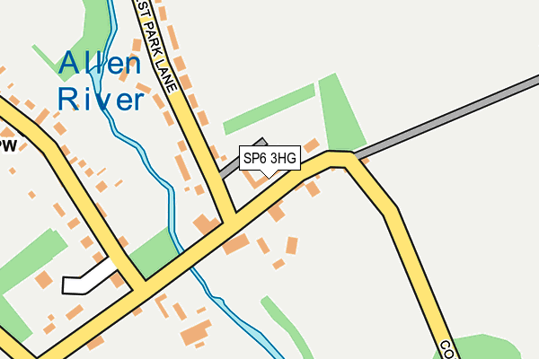 SP6 3HG map - OS OpenMap – Local (Ordnance Survey) SP6 3HG map - OS OpenMap – Local (Ordnance Survey)