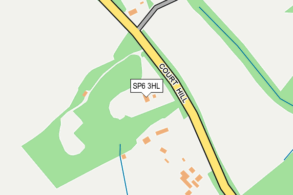 SP6 3HL map - OS OpenMap – Local (Ordnance Survey) SP6 3HL map - OS OpenMap – Local (Ordnance Survey)