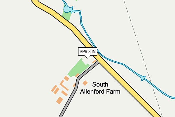 SP6 3JN map - OS OpenMap – Local (Ordnance Survey) SP6 3JN map - OS OpenMap – Local (Ordnance Survey)