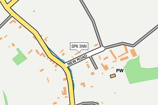 SP6 3NN map - OS OpenMap – Local (Ordnance Survey) SP6 3NN map - OS OpenMap – Local (Ordnance Survey)