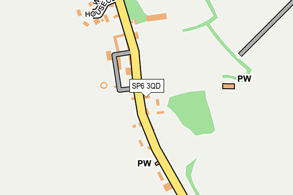SP6 3QD map - OS OpenMap – Local (Ordnance Survey) SP6 3QD map - OS OpenMap – Local (Ordnance Survey)