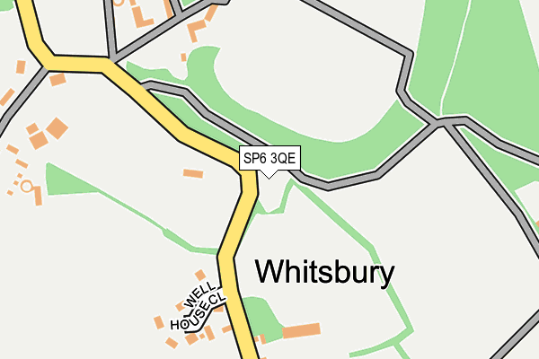 SP6 3QE map - OS OpenMap – Local (Ordnance Survey) SP6 3QE map - OS OpenMap – Local (Ordnance Survey)