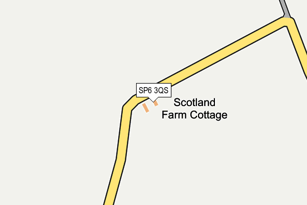 SP6 3QS map - OS OpenMap – Local (Ordnance Survey) SP6 3QS map - OS OpenMap – Local (Ordnance Survey)