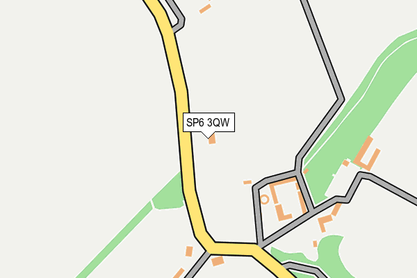 SP6 3QW map - OS OpenMap – Local (Ordnance Survey) SP6 3QW map - OS OpenMap – Local (Ordnance Survey)