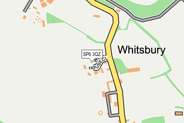 SP6 3QZ map - OS OpenMap – Local (Ordnance Survey)
