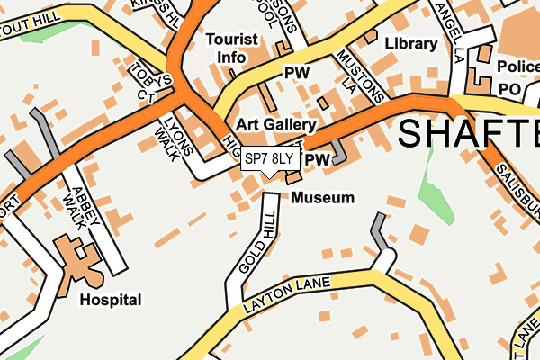 SP7 8LY map - OS OpenMap – Local (Ordnance Survey) SP7 8LY map - OS OpenMap – Local (Ordnance Survey)