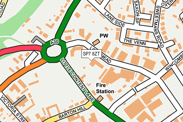 SP7 8ZT map - OS OpenMap – Local (Ordnance Survey) SP7 8ZT map - OS OpenMap – Local (Ordnance Survey)