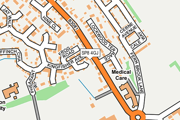 SP8 4GJ map - OS OpenMap – Local (Ordnance Survey) SP8 4GJ map - OS OpenMap – Local (Ordnance Survey)