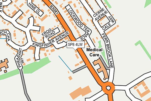 SP8 4LW map - OS OpenMap – Local (Ordnance Survey) SP8 4LW map - OS OpenMap – Local (Ordnance Survey)
