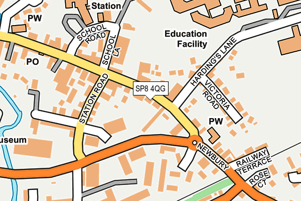 SP8 4QG map - OS OpenMap – Local (Ordnance Survey) SP8 4QG map - OS OpenMap – Local (Ordnance Survey)