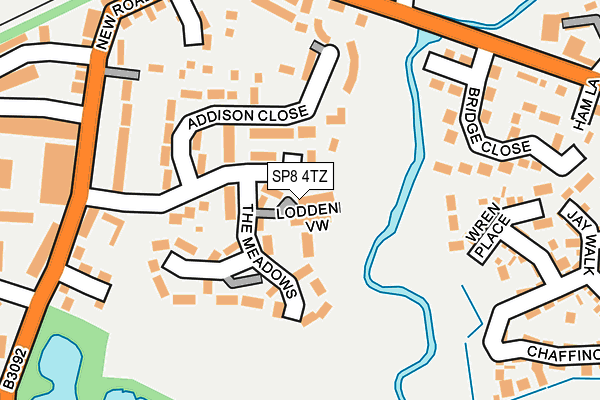 SP8 4TZ map - OS OpenMap – Local (Ordnance Survey) SP8 4TZ map - OS OpenMap – Local (Ordnance Survey)