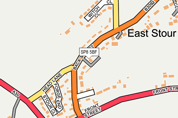 SP8 5BF map - OS OpenMap – Local (Ordnance Survey) SP8 5BF map - OS OpenMap – Local (Ordnance Survey)