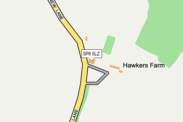 SP8 5LZ map - OS OpenMap – Local (Ordnance Survey) SP8 5LZ map - OS OpenMap – Local (Ordnance Survey)