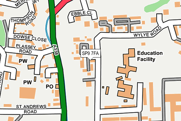 SP9 7FA map - OS OpenMap – Local (Ordnance Survey) SP9 7FA map - OS OpenMap – Local (Ordnance Survey)