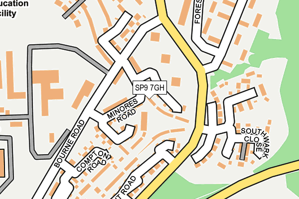 SP9 7GH map - OS OpenMap – Local (Ordnance Survey) SP9 7GH map - OS OpenMap – Local (Ordnance Survey)