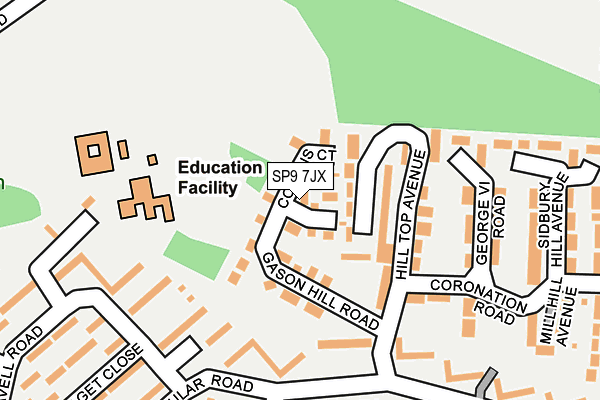 SP9 7JX map - OS OpenMap – Local (Ordnance Survey) SP9 7JX map - OS OpenMap – Local (Ordnance Survey)