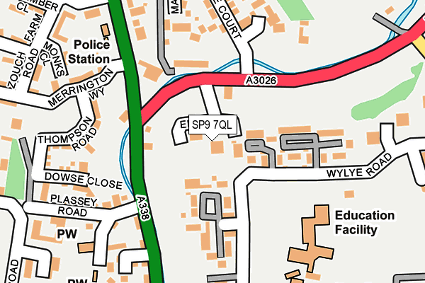 SP9 7QL map - OS OpenMap – Local (Ordnance Survey) SP9 7QL map - OS OpenMap – Local (Ordnance Survey)