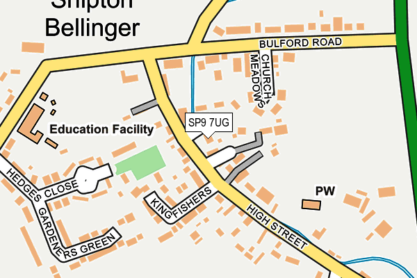 SP9 7UG map - OS OpenMap – Local (Ordnance Survey) SP9 7UG map - OS OpenMap – Local (Ordnance Survey)
