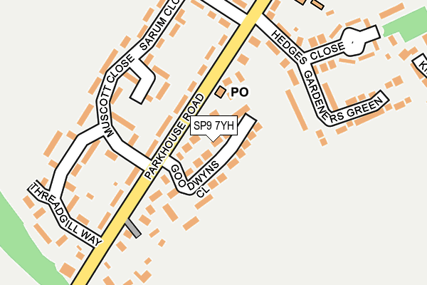 SP9 7YH map - OS OpenMap – Local (Ordnance Survey) SP9 7YH map - OS OpenMap – Local (Ordnance Survey)