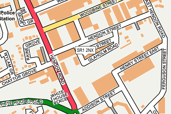 SR1 2NX map - OS OpenMap – Local (Ordnance Survey) SR1 2NX map - OS OpenMap – Local (Ordnance Survey)