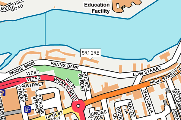 SR1 2RE map - OS OpenMap – Local (Ordnance Survey) SR1 2RE map - OS OpenMap – Local (Ordnance Survey)