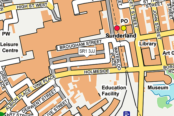 SR1 3JJ map - OS OpenMap – Local (Ordnance Survey) SR1 3JJ map - OS OpenMap – Local (Ordnance Survey)
