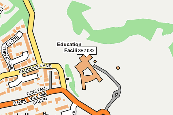 SR2 0SX map - OS OpenMap – Local (Ordnance Survey) SR2 0SX map - OS OpenMap – Local (Ordnance Survey)