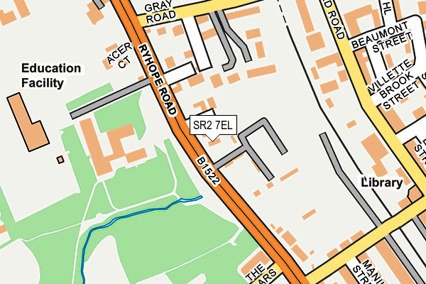 SR2 7EL map - OS OpenMap – Local (Ordnance Survey) SR2 7EL map - OS OpenMap – Local (Ordnance Survey)