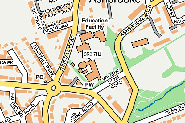 SR2 7HJ map - OS OpenMap – Local (Ordnance Survey) SR2 7HJ map - OS OpenMap – Local (Ordnance Survey)