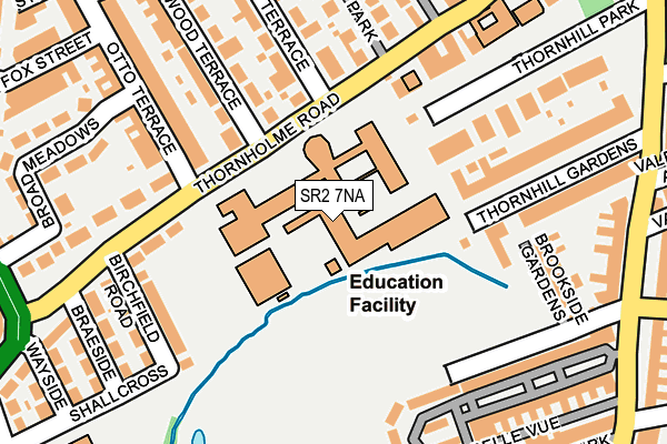 SR2 7NA map - OS OpenMap – Local (Ordnance Survey) SR2 7NA map - OS OpenMap – Local (Ordnance Survey)