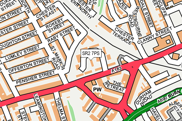 SR2 7PS map - OS OpenMap – Local (Ordnance Survey) SR2 7PS map - OS OpenMap – Local (Ordnance Survey)