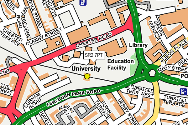 SR2 7PT map - OS OpenMap – Local (Ordnance Survey) SR2 7PT map - OS OpenMap – Local (Ordnance Survey)