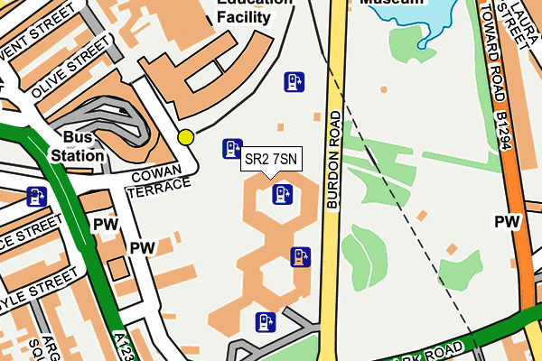SR2 7SN map - OS OpenMap – Local (Ordnance Survey) SR2 7SN map - OS OpenMap – Local (Ordnance Survey)