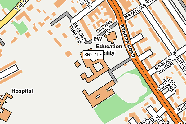 SR2 7TF map - OS OpenMap – Local (Ordnance Survey) SR2 7TF map - OS OpenMap – Local (Ordnance Survey)