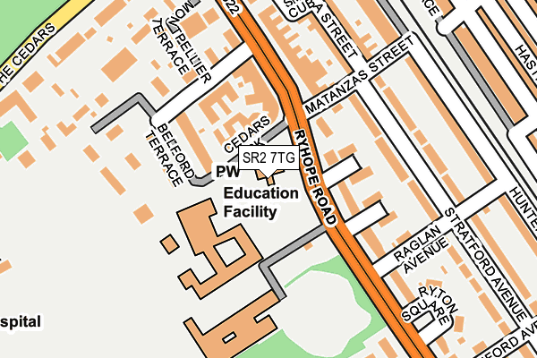 SR2 7TG map - OS OpenMap – Local (Ordnance Survey) SR2 7TG map - OS OpenMap – Local (Ordnance Survey)