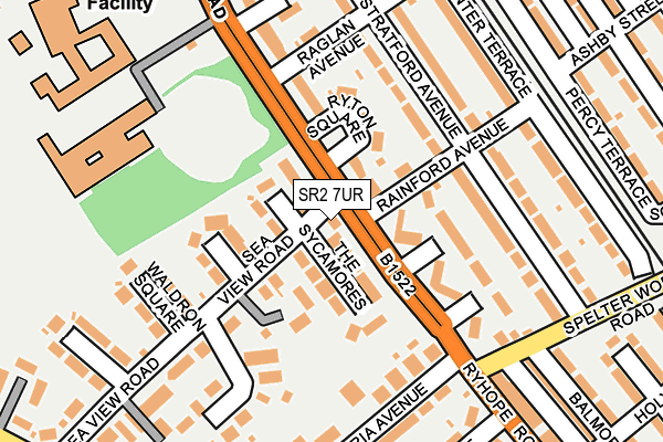 SR2 7UR map - OS OpenMap – Local (Ordnance Survey) SR2 7UR map - OS OpenMap – Local (Ordnance Survey)