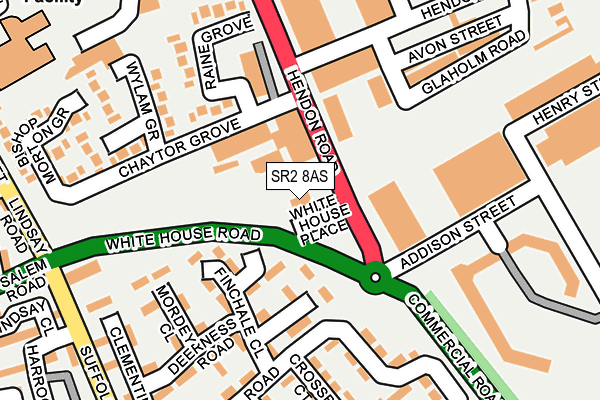 SR2 8AS map - OS OpenMap – Local (Ordnance Survey) SR2 8AS map - OS OpenMap – Local (Ordnance Survey)